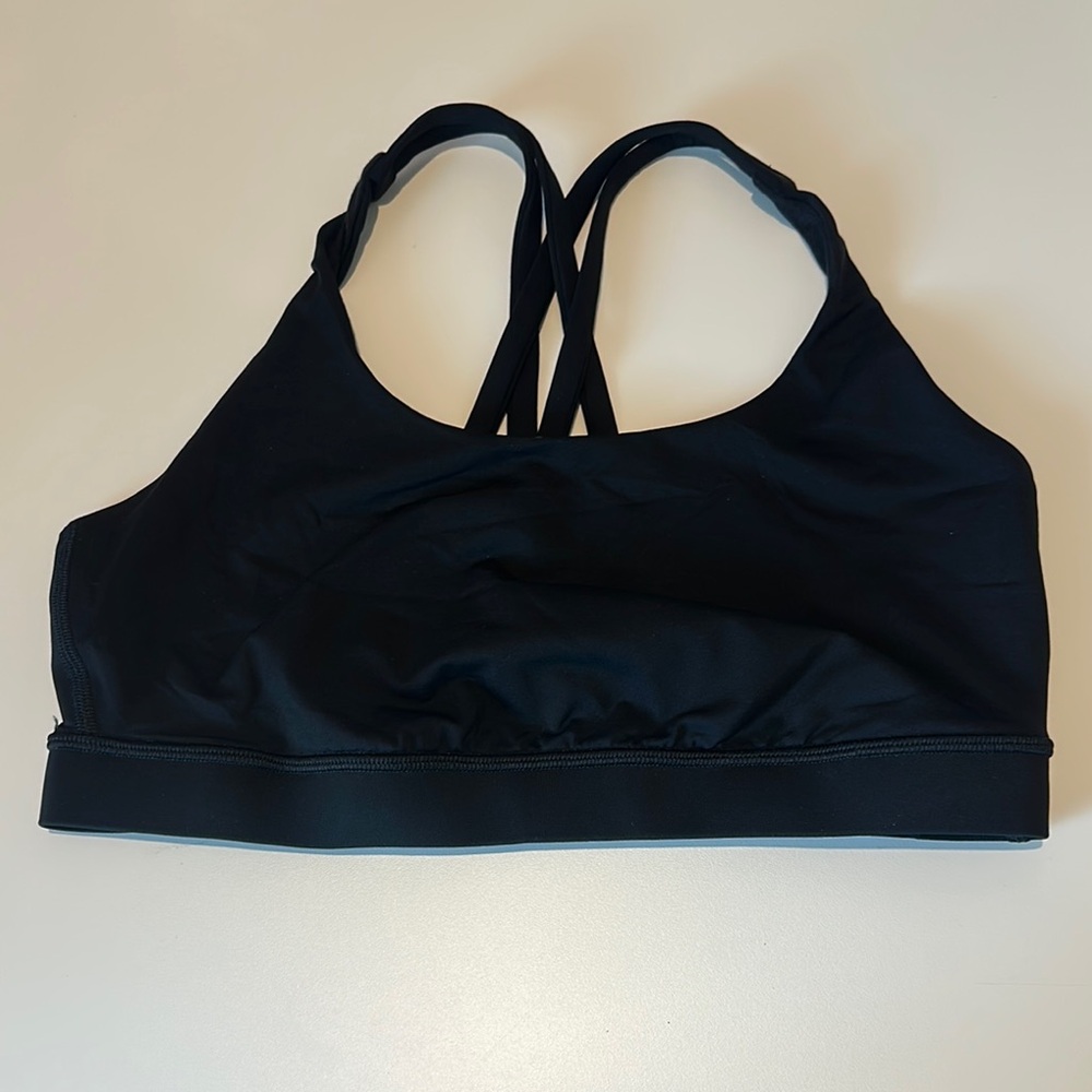 Lululemon Energy Bra, a popular sports bra known for its comfort and versatility